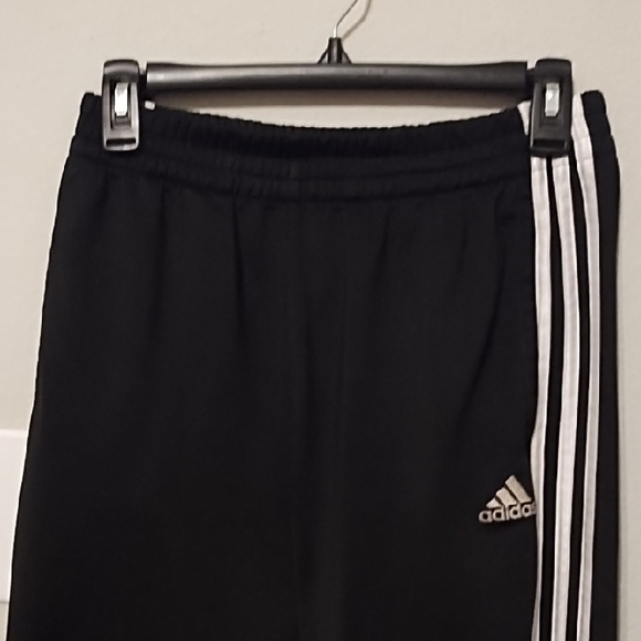 Adidas Kids Black Track Pants - Picture 2 of 5